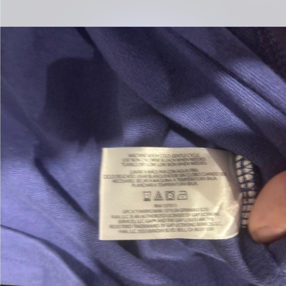 GAP‎ Mens XL Long Sleeve Knit Button Down Shirt Purple Casual Workwear - Picture 4 of 6